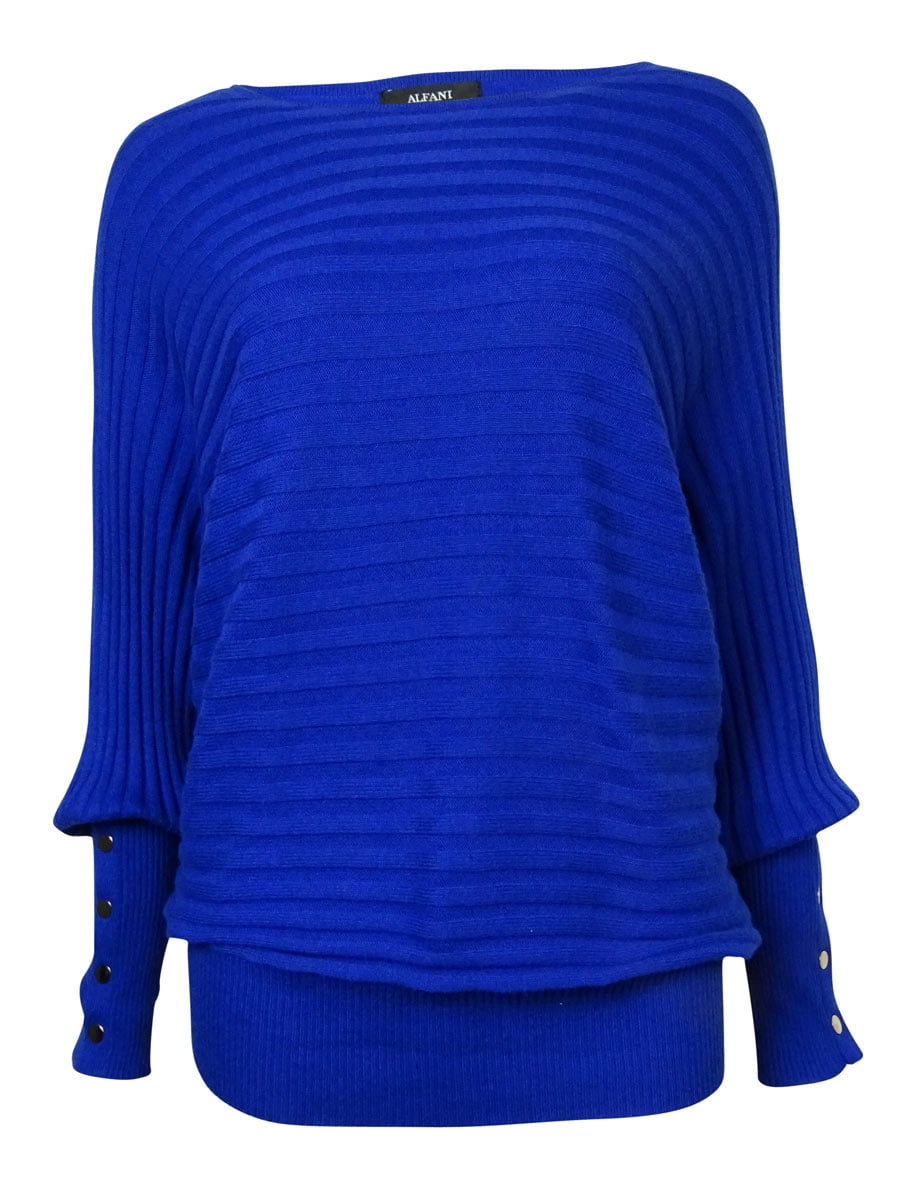 Alfani Dolman-Sleeve Ribbed Sweater 