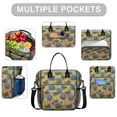 thumbnail image 2 of Pioneer Flower Floral Print Pattern Womens Lunch Box for Work,Insulated Large Lunch Bag,Leakproof Adult Lunch Bag for Work,Beach,Travel,Picnic,Camping, 2 of 6