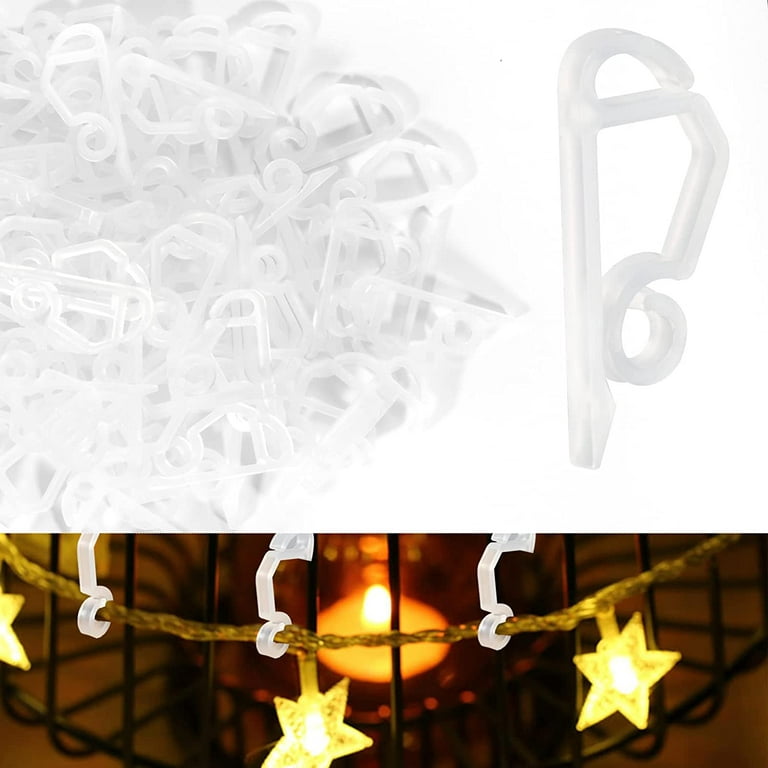 48PCS Plastic S Clip Hooks Creative Plastic String Light Hooks Christmas  Light