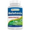(4 Pack) BEST NATURALS Melatonin 3 mg 240 TAB