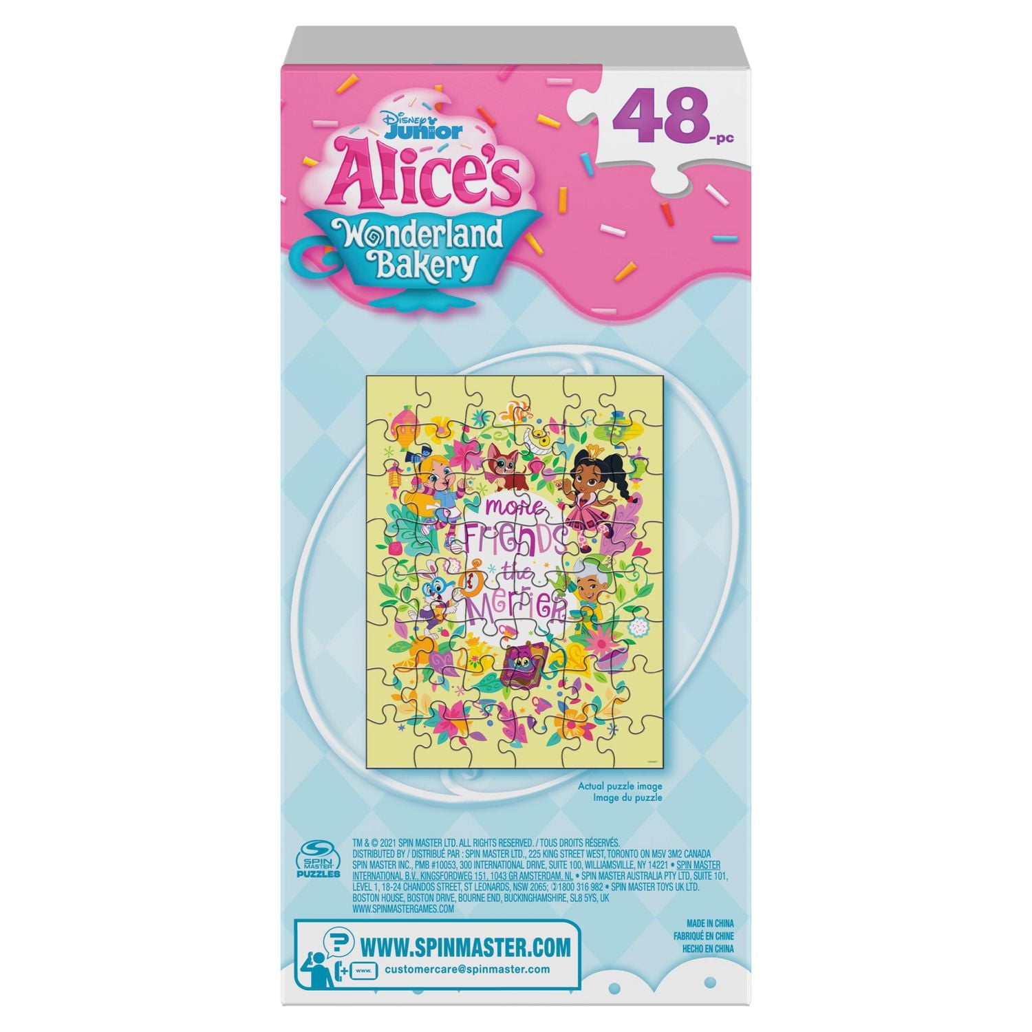 Alice's Wonderland Bakery, Puzzle de 48 pièces, Disney Junior, décorations de fête Alice au pays des merveilles, puzzles pour enfants, à partir de 4 ans