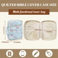 thumbnail image 7 of ZUXONGSY Blue Bow Heart Print Bible Cover for Women Portable Bible Holder Multifunctional Scripture Bag with Handle Christian Tote Bag for Daily Commuter, 7 of 7