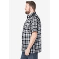 thumbnail image 4 of KingSize Men's Big & Tall Plaid Wrinkle-Resistant Short Sleeve Button Down, 4 of 6