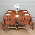 thumbnail image 3 of Halloween Spider Web and Bats Square Tablecloth,Waterproof Square Table Cover,Wipeable Spillproof Washable Table Cover for Home Kitchen Party Decor 42"X42"(107x107cm), 3 of 6