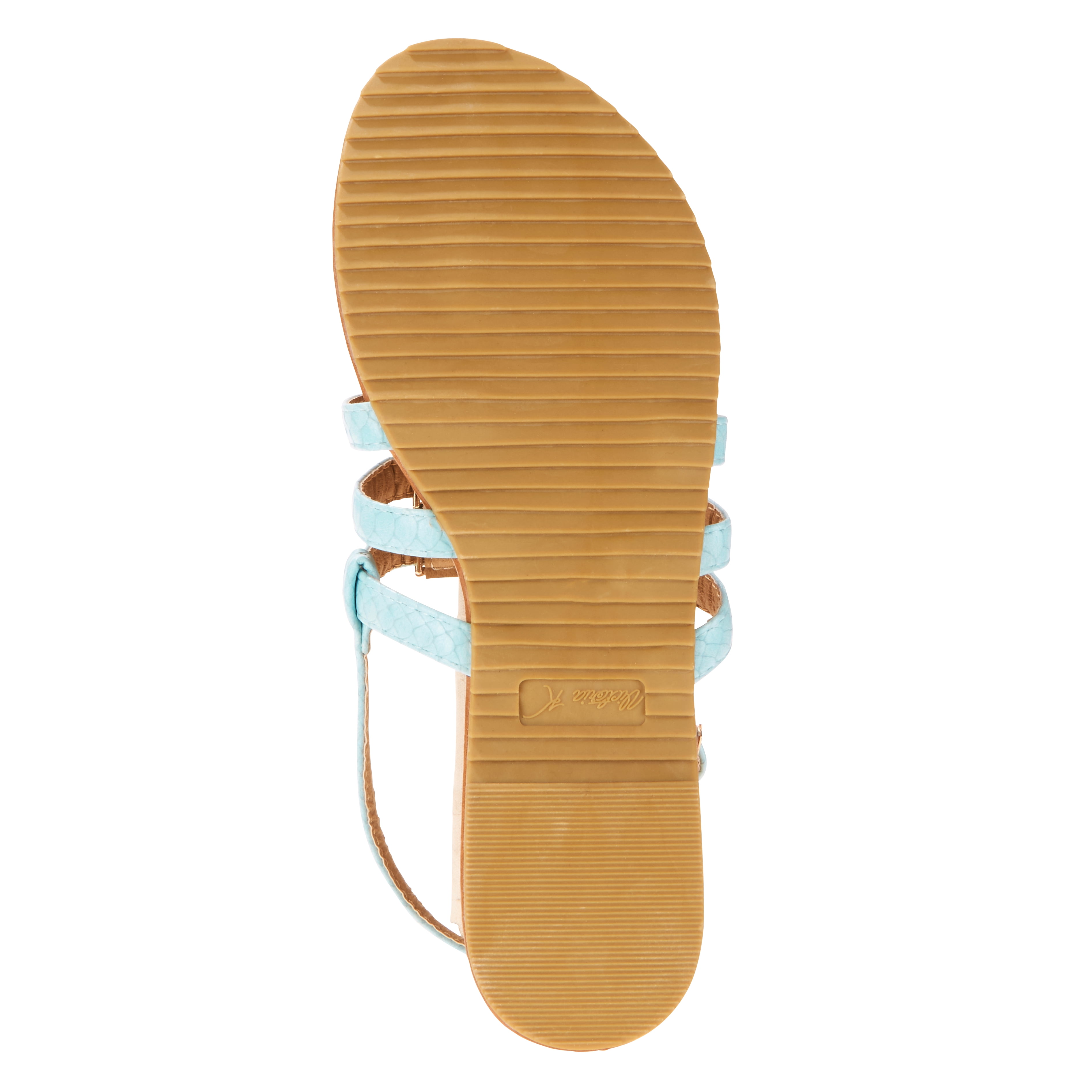 Victoria K Women's Crossover Straps Sandal's with Small Medallions