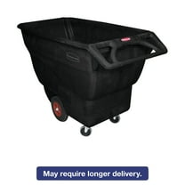 Rubbermaid Commercial Structural Foam Tilt Truck, Rectangular, 1000 lb. Cap., Black