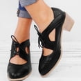 thumbnail image 5 of NOKIO Ankle Booties for Women, Fashion Women's Shoes Breathable High Heels Retro Short Boots Women'S Versatile Block Heel Ankle Booties Women Chunky Pointed Toe Cutout Low Heel Shoes, 5 of 8