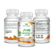 Sundhed Natural Pure Liposomal Vitamin C - 1200mg Immune System & Collagen health Booster, Helps Anti Aging Skin Vitamins, Sodium Ascorbate, Sunflower Lecithin, Lypo Spheric - 60 capsules
