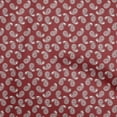 thumbnail image 1 of oneOone Cotton Flex Red Fabric Asian Floral Block Sewing Craft Projects Fabric Prints By Yard 40 Inch Wide, 1 of 5