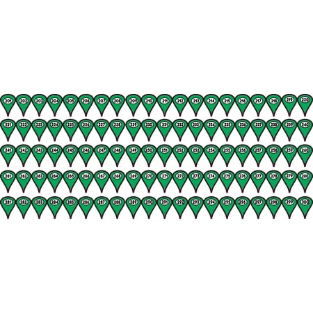 201-300 Green Map Pointer Stickers