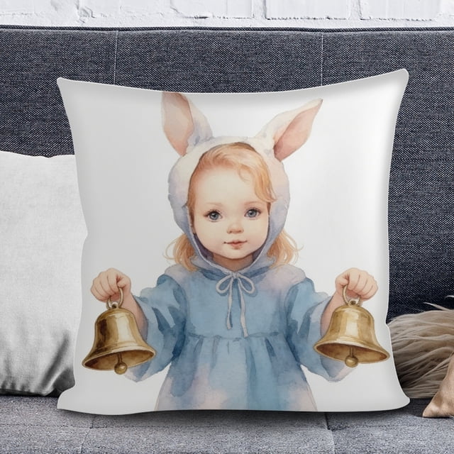 Outdoor Holiday Decorations Easter Themed Pillowcase 44X44 Cm (Insert Not Included) for Drawing and Holiday Decoration
