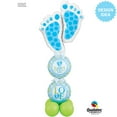 thumbnail image 3 of 18 inch Baby Boy Feet Qualatex Foil Mylar Balloon - Party Supplies Decorations, 3 of 3