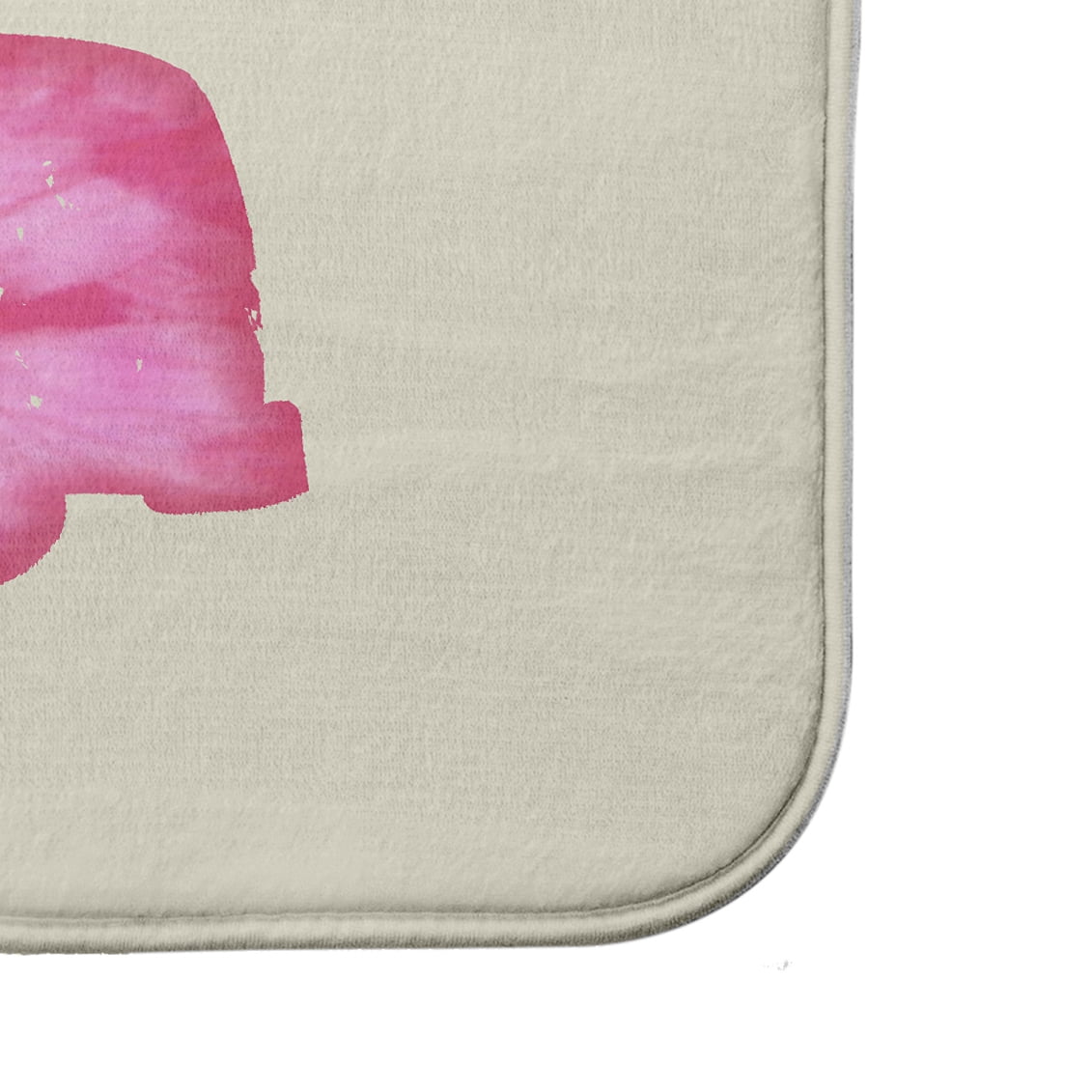 Simply Daisy 34" x 21" Plush Microfiber Pink Beach Drive Bath Mat
