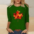 thumbnail image 1 of TIMIFIS Hauts pour Femmes, Chemises Décontractées à Manches 3/4, Tunique Ample Imprimée, 1 of 4