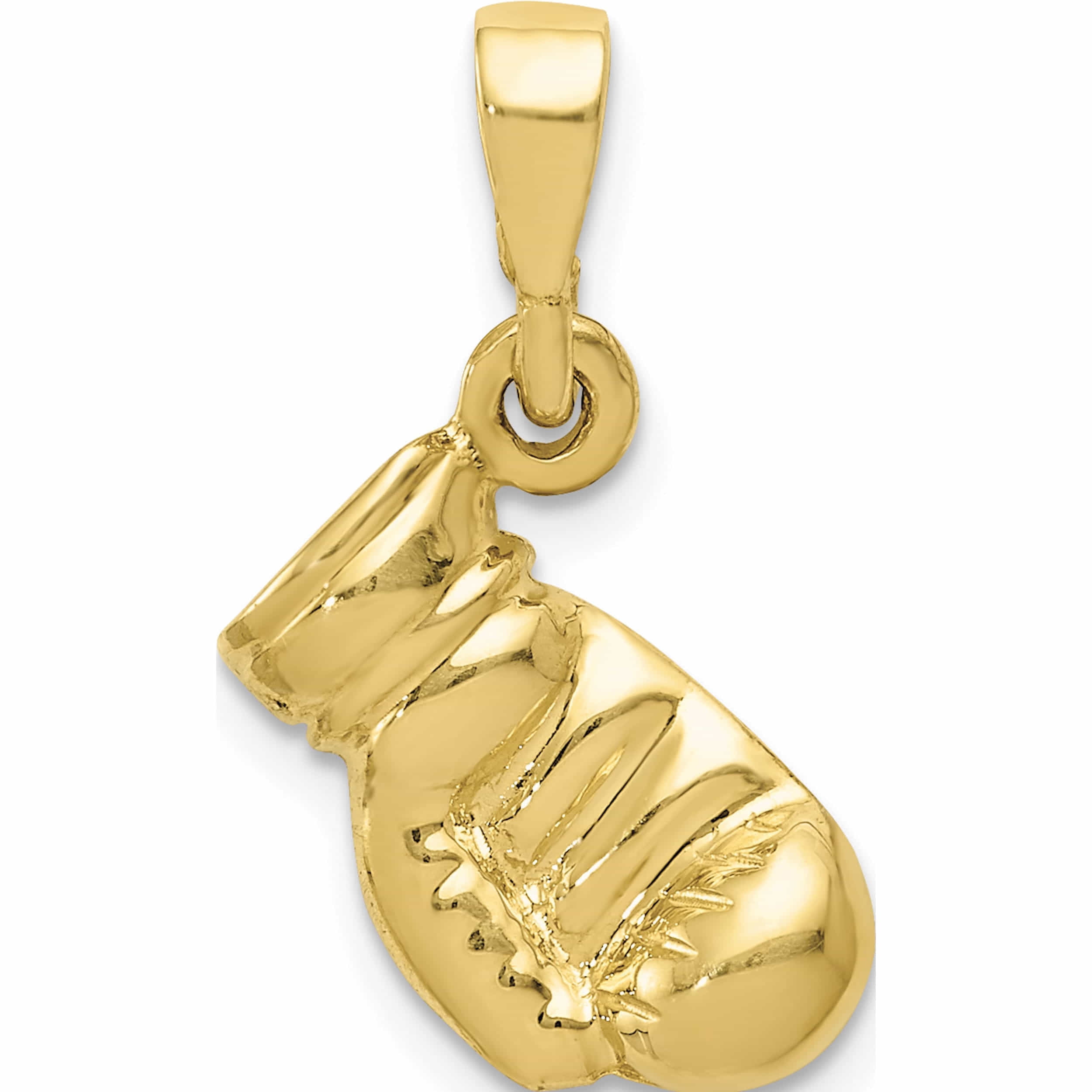 10K Yellow Gold Boxing Glove Pendant (22 X 10) Made In Peru -Jewelry By  Sweet Pea