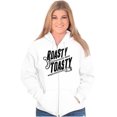 thumbnail image 4 of Roasty Toasty Outdoor Camping Nature Unisex Fleece Graphic Zip Up Hoodie Brisco Brands 5X, 4 of 5