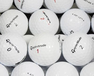 Pre-Owned Taylormade Mix Recycled Golf Balls 4A/5A -50 balls - by Mulligan