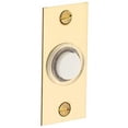 thumbnail image 1 of Baldwin 4853056 Rectangular Bell Button, Satin Nickel, 1 of 1