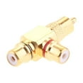 thumbnail image 4 of 2 Piezas De Conector 2 Conectores RCA Adaptadores De Conector De Cobre, 4 of 7