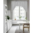 thumbnail image 4 of Grey Swag Valance for Windows 56'' x 36'', Modern Pure Gray Light Filtering Kitchen Curtains Valances for Bathroom/Living Room/Bedroom/Café, Rod Pocket Curtain Panel, 4 of 6