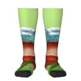 thumbnail image 2 of Lsque Flying Frog On Branch Printed Crew Socks Men's Women's LightWeight Thin Casual Calf Socks ,Knee High Socks,Cotton Socks, 2 of 9