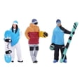 thumbnail image 2 of 3 figuras de snowboard a escala 1:64, miniaturas de pequeñas, adornos para mesa de , figuras de esquí para juegos de trenes., 2 of 9