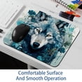 thumbnail image 6 of Wolf Square Mouse Pad, 8.3x9.8 Inch, Non-Slip Rubber Bottom, Printed Desk Mat for Office and Gaming, 6 of 6