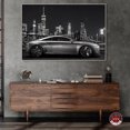 Silver City Drive Black And White Canvas Wall Art Prints For Men by