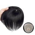 thumbnail image 2 of Natural Male Hair Replacement System Hairpiece Straight Human Hair Wig Silk PU Base Men Toupee Unit Mens Capillary Prosthesis, 2 of 6