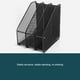 thumbnail image 4 of Methold Colador negro para suministros de escritorio: estructura duradera y estable para en múltiples escenas Organizadores de suministros de Carpetas de archivos negro 29.5*8.2*31.5, 4 of 6