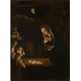 thumbnail image 2 of tot Sint Jans, Geertgen 11x14 White Modern Wood Framed Museum Art Print Titled - Nativity at Night, 2 of 4