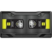 Auto Drive Universal Metal Sport Grill License Plate Frame, Black