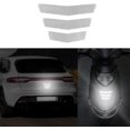 thumbnail image 1 of Universal Car Reflective Stickers Super Reflective Car Rear Tailgate Trim Stickers Anti-Collision Strips Bumper Stickers Warning Stickers(White 6pc), 1 of 4