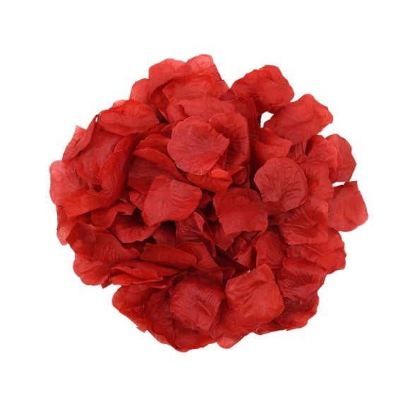 Red Faux Flower Petals, 300-Piece Set by Way To Celebrate for Weddings and Events