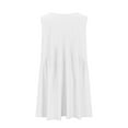 thumbnail image 5 of DJskiyers Summer Dressess Women Loose Beach Cover ups Sleeveless Smocked Dress V Neck Vacation Dress Beach Sundresses, 5 of 7