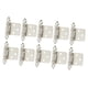 thumbnail image 4 of 10 piezas de bisagras de puerta de gabinete, accesorio para RV, reemplazo semioculto, fácil instalación, bisagra de cierre automático, herrajes para Plata, 4 of 8