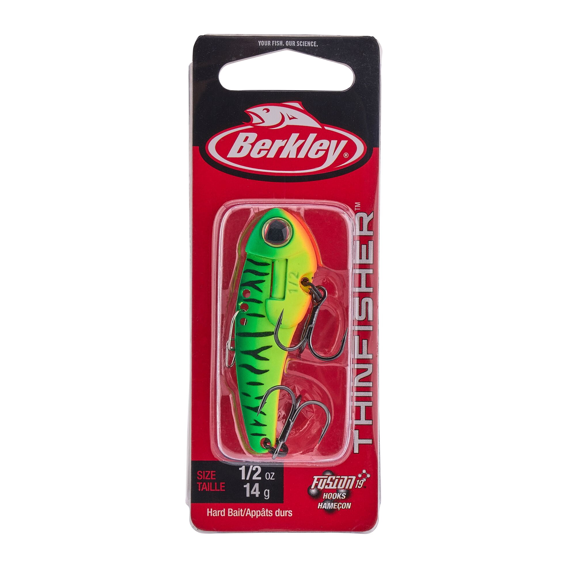 Berkley ThinFisher™, 2.25 in, Blade Baits, MF Firetiger (1 Count)