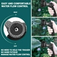 thumbnail image 5 of GREEN MOUNT Garden Hose Nozzle, Water Hose Spray Nozzle with Thumb Control On Off Valve for Easy Water Flow Control, Black-grey, 5 of 8