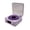 Purple, variant on Vintage Vinyl Wave Record Player Style Bluetooth Speaker with Water Wave Ambient Light and Clock