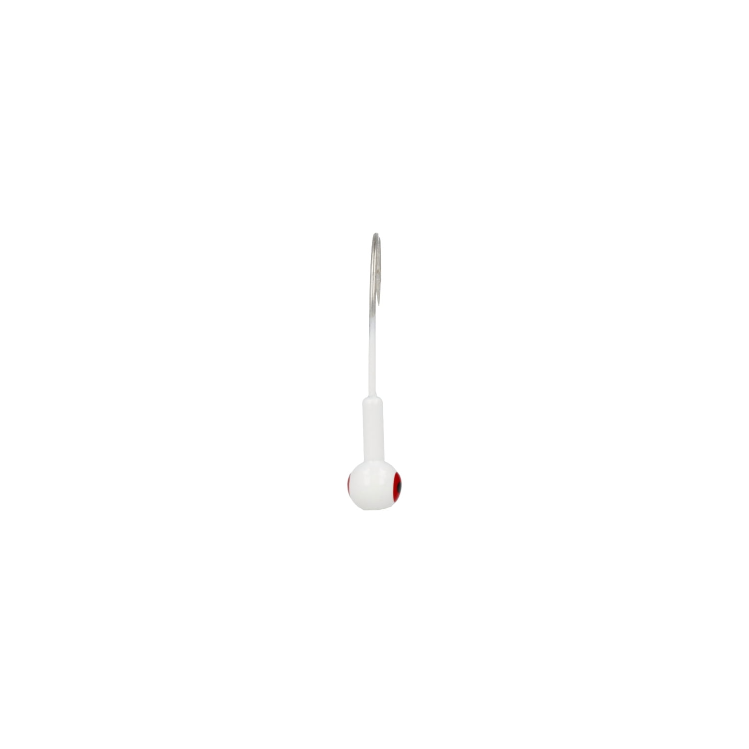 Eagle Claw Lazer Sharp Saltwater Ballhead Fishing Jig, White, 1/4 oz., SWBH14-1