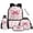 Pink Watercolor Deer Bow, variant on Bulopur Camo Pink Bow Kids Backpack Set 5 Pcs Soft Book Bag with Lunch Bag, Pencil Case, Water Bottle Cover and Wrist Strap for Country Girly Girls Ages 6-12