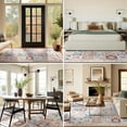 thumbnail image 4 of Area Vintage Boho Rugs for Living Room, Machine Washable Area Rugs with Non-Slip Backing, Indoor Rug Vintage Bohemian Area Rug Home Decor, Room Decor, 5 x 8 ft, Light Brown, 1 Pack, 4 of 6