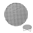 thumbnail image 1 of Indoor Outdoor Patio  Fitted Vinyl Tablecloth Flannel Elastic Edge Waterproof Plastic Cover, 1 of 10
