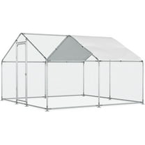 Morngardo Chicken Coop Large Metal Run for 20 Chickens Walk in Yard Poultry Cage Hen House with Waterproof Cover (96.8 Square Feet)