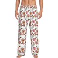 thumbnail image 1 of Gaeub Rose Flowers Print Mens Pajama Pants,Lounge Pants With Pockets And Drawstring-X-Large, 1 of 6