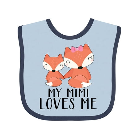 

Inktastic My Mimi Loves Me Gift Baby Boy or Baby Girl Bib