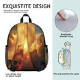 thumbnail image 5 of Colorful Starry Sky and Universe Backpack for School, Cute School Bag with Adjustable Shoulder Straps and Padded Back, 13.8"x11.4"x6", 5 of 5