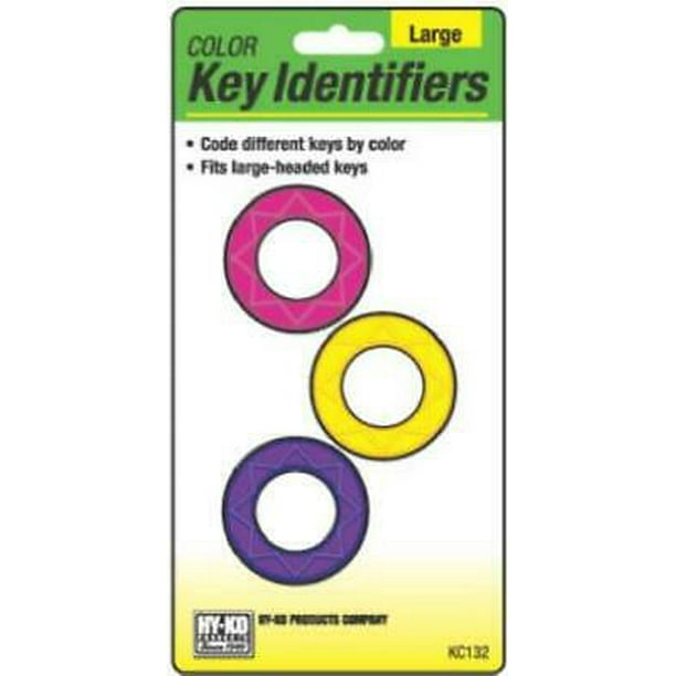 Hy Ko 1pk 3 Count Large Key Identifiers Keeps Similar Keys Separated By Color 5 Case Walmart Com Walmart Com