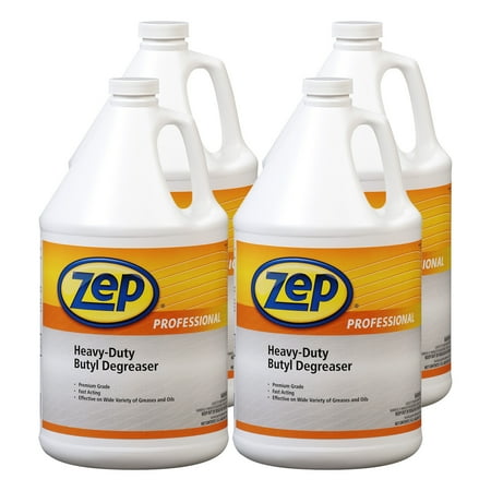 Zep Professional Heavy-Duty Degreaser - 1 Gal (Case of 4) - 1041483 - Premium Grade, Fast-Acting, For Automobiles, Steam Cleaning Machines, Machinery and More