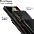 thumbnail image 4 of for Galaxy S21 Ultra Case Wallet 4-Card Flip Cover Credit Card Holder Slot Back Pocket Dual Layer Protective Hybrid Hard Shell Bumper Armor Case for Samsung S21 Ultra 6.8 Black, 4 of 13